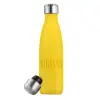Μεταλλικό παγούρι θερμός Κίτρινος (Stainless steel), διπλού τοιχώματος, 500ml
