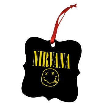 Nirvana, Στολίδι Χριστουγεννιάτικο στολίδι polygon ξύλινο 7.5cm