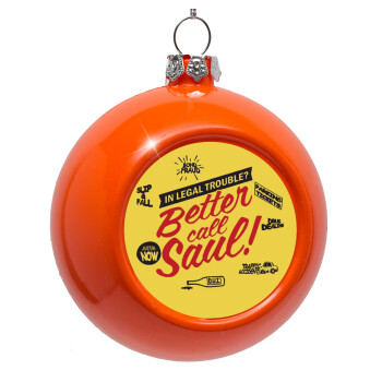 Better Call Saul, Orange Christmas tree ornament bauble 8cm