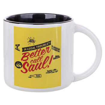 Better Call Saul, Κούπα κεραμική 400ml Λευκή/Μαύρη