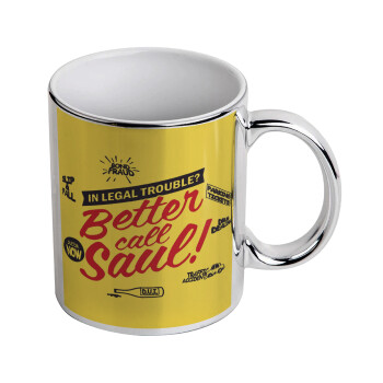 Better Call Saul, Mug ceramic, silver mirror, 330ml