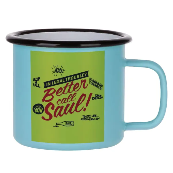 Better Call Saul — Κούπα Μεταλλική εμαγιέ ΜΑΤ σιέλ 360ml