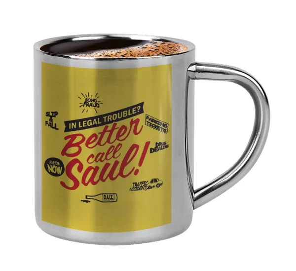 Better Call Saul — Double-wall metal cup for espresso (220ml)