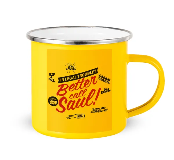 Better Call Saul — Yellow Enamel Metallic Cup 360ml
