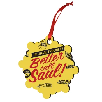 Better Call Saul, Στολίδι Χριστουγεννιάτικο στολίδι snowflake ξύλινο 7.5cm