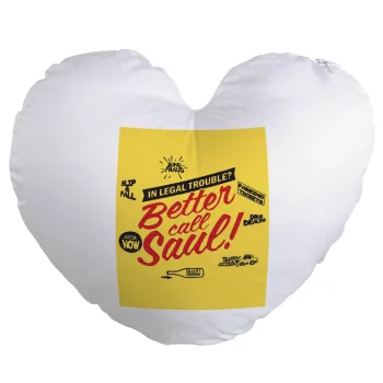 Better Call Saul, Μαξιλάρι καναπέ καρδιά 40x40cm περιέχεται το  γέμισμα