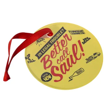 Better Call Saul, Christmas ornament glass 9cm