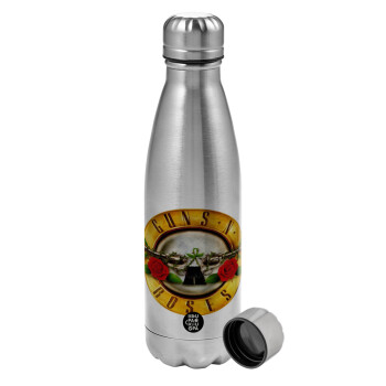 Guns N' Roses, Metallic water bottle, stainless steel, 750ml
