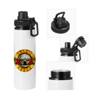 Guns N' Roses, Metal water bottle with safety cap, aluminum 850ml
