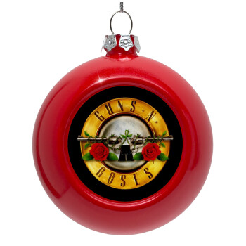 Guns N' Roses, Red Christmas tree ornament bauble 8cm
