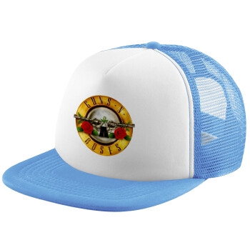 Guns N' Roses, Καπέλο Soft Trucker με Δίχτυ Γαλάζιο/Λευκό