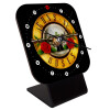 343Guns N' Roses, Επιτραπέζιο ρολόι ξύλινο με δείκτες (10cm)