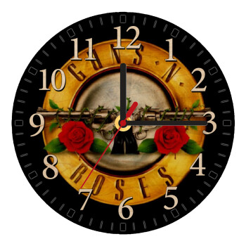 Guns N' Roses, Ρολόι τοίχου ξύλινο plywood (20cm)