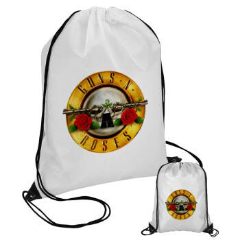 Guns N' Roses, Τσάντα πουγκί με μαύρα κορδόνια (1 τεμάχιο)
