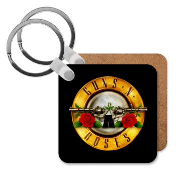Guns N' Roses, Μπρελόκ Ξύλινο τετράγωνο MDF