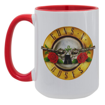 Guns N' Roses, Κούπα Mega 15oz, κεραμική Κόκκινη, 450ml