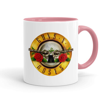 Guns N' Roses, Mug colored pink, ceramic, 330ml