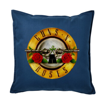 Guns N' Roses, Sofa cushion Blue 50x50cm includes filling