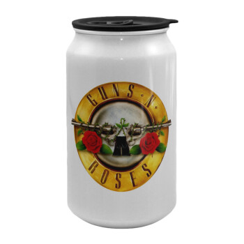 343Guns N' Roses, Κούπα ταξιδιού μεταλλική με καπάκι (tin-can) 500ml