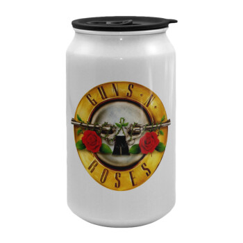 Guns N' Roses, Κούπα ταξιδιού μεταλλική με καπάκι (tin-can) 500ml