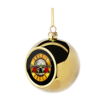 Guns N' Roses, Χριστουγεννιάτικη μπάλα δένδρου Χρυσή 8cm