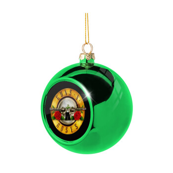 Guns N' Roses, Χριστουγεννιάτικη μπάλα δένδρου Πράσινη 8cm