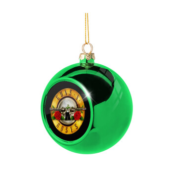 Guns N' Roses, Green Christmas tree ornament ball 8cm