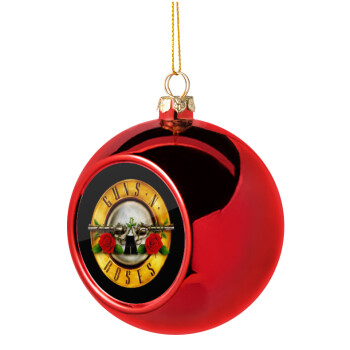 Guns N' Roses, Χριστουγεννιάτικη μπάλα δένδρου Κόκκινη 8cm