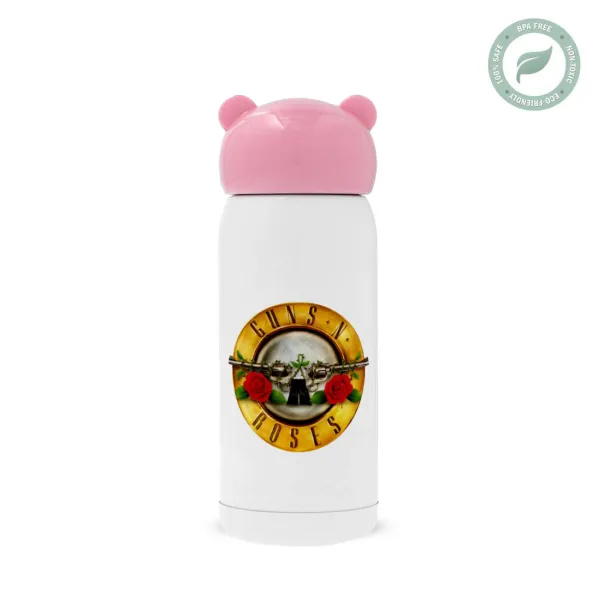Guns N' Roses — Pink stainless steel thermal flask, 320ml