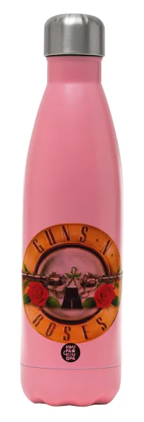 Guns N' Roses — Metal mug thermos Pink Mat (Stainless steel), double wall, 500ml