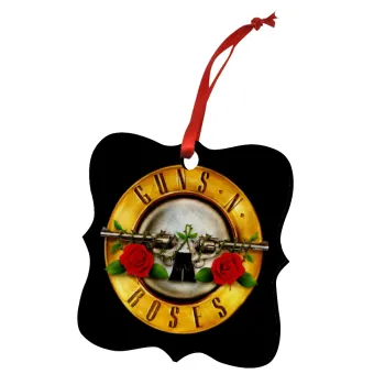 Guns N' Roses, Στολίδι Χριστουγεννιάτικο στολίδι polygon ξύλινο 7.5cm