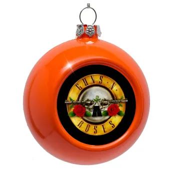 Guns N' Roses, Orange Christmas tree ornament bauble 8cm