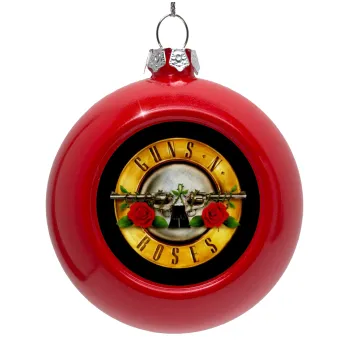Guns N' Roses, Red Christmas tree ornament bauble 8cm