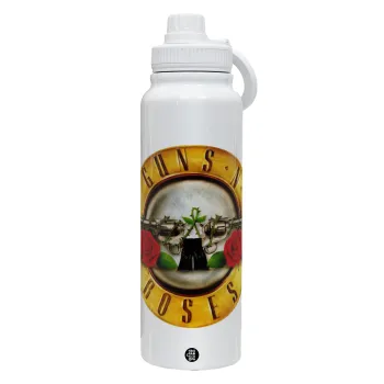 Guns N' Roses, Θερμός 1L Ανοξείδωτο με Βάση Κινητού & Διπλά Τοιχώματα