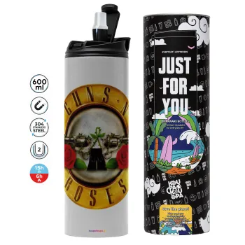 Guns N' Roses, Tumbler stainless steel GREY 600ml