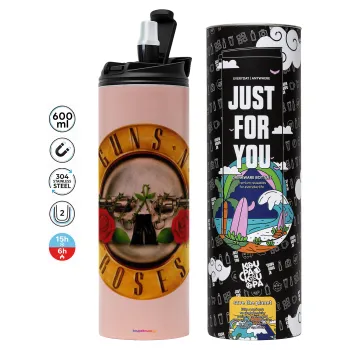 Guns N' Roses, Tumbler stainless steel PINK 600ml