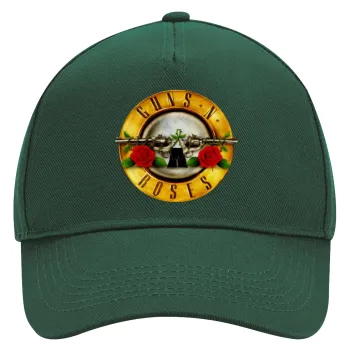 Guns N' Roses, Adult Ultimate Hat GREEN, (100% COTTON DRILL, ADULT, UNISEX, ONE SIZE)