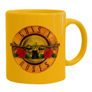 Guns N' Roses, Ceramic coffee mug yellow, 330ml