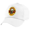 5-Panel Cap White, 100% Cotton (Twill), (UNISEX, ONE SIZE)