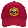 Adult Ultimate Hat RED, (100% COTTON DRILL, ADULT, UNISEX, ONE SIZE)