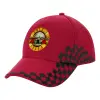 Adult Cap RACING Ultimate Red/Black, (100% COTTON DRILL, ADULT, UNISEX, ONE SIZE ADULT)