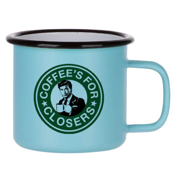 Coffee's for closers, Κούπα Μεταλλική εμαγιέ ΜΑΤ σιέλ 360ml