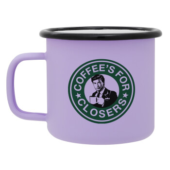 Coffee's for closers, Κούπα Μεταλλική εμαγιέ ΜΑΤ Light Pastel Purple 360ml