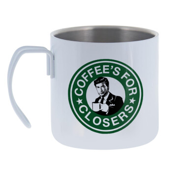 Coffee's for closers, Mug Stainless steel double wall 400ml