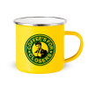 Yellow Enamel Metallic Cup 360ml