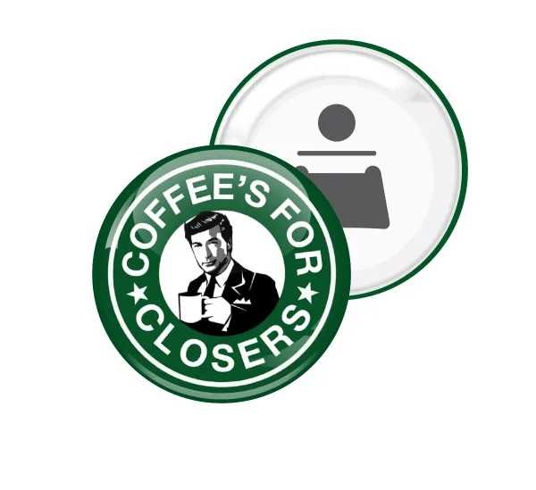 Coffee's for closers — Μαγνητάκι & Ανοιχτήρι (5.9cm)