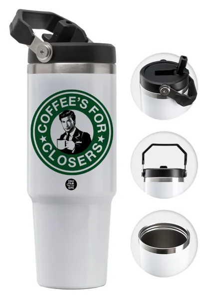 Coffee's for closers — Θερμός Ανοξείδωτο 30oz με χερούλι