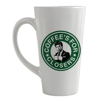 Coffee's for closers, Κούπα κωνική Latte Μεγάλη, κεραμική, 450ml