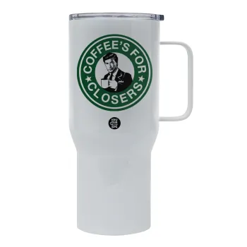 Coffee's for closers, Mega Stainless steel Tumbler with lid, double wall 750L