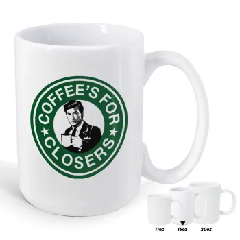 Coffee's for closers, Κούπα Mega, κεραμική, 450ml